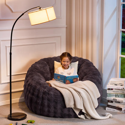 Hobestluk Large Beanbag Chair for Adults Donut-Shaped Oversized Sofa Couch
