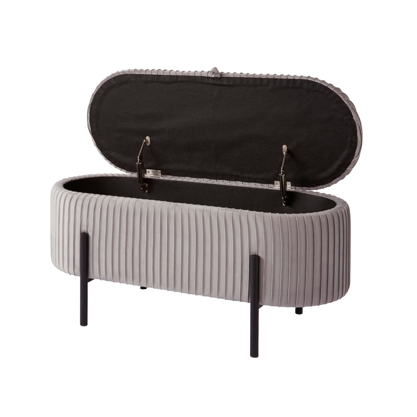 GFW Cairo Storage Ottoman Small Grey