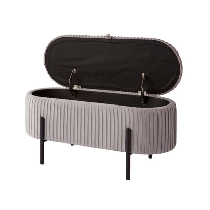 GFW Cairo Storage Ottoman Small Grey