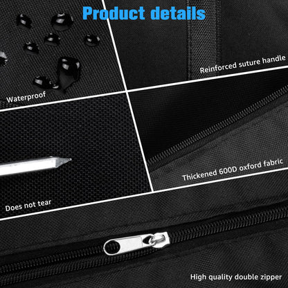 6 Pack 110L Large Storage Bags, 600D Oxford Fabric Moving Bags Heavy Duty, Tear-Resistant Clothes Storage Organizers for Closet, Bedding