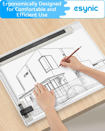 eSynic A4 Drawing Board Set with Adjustable Measuring System