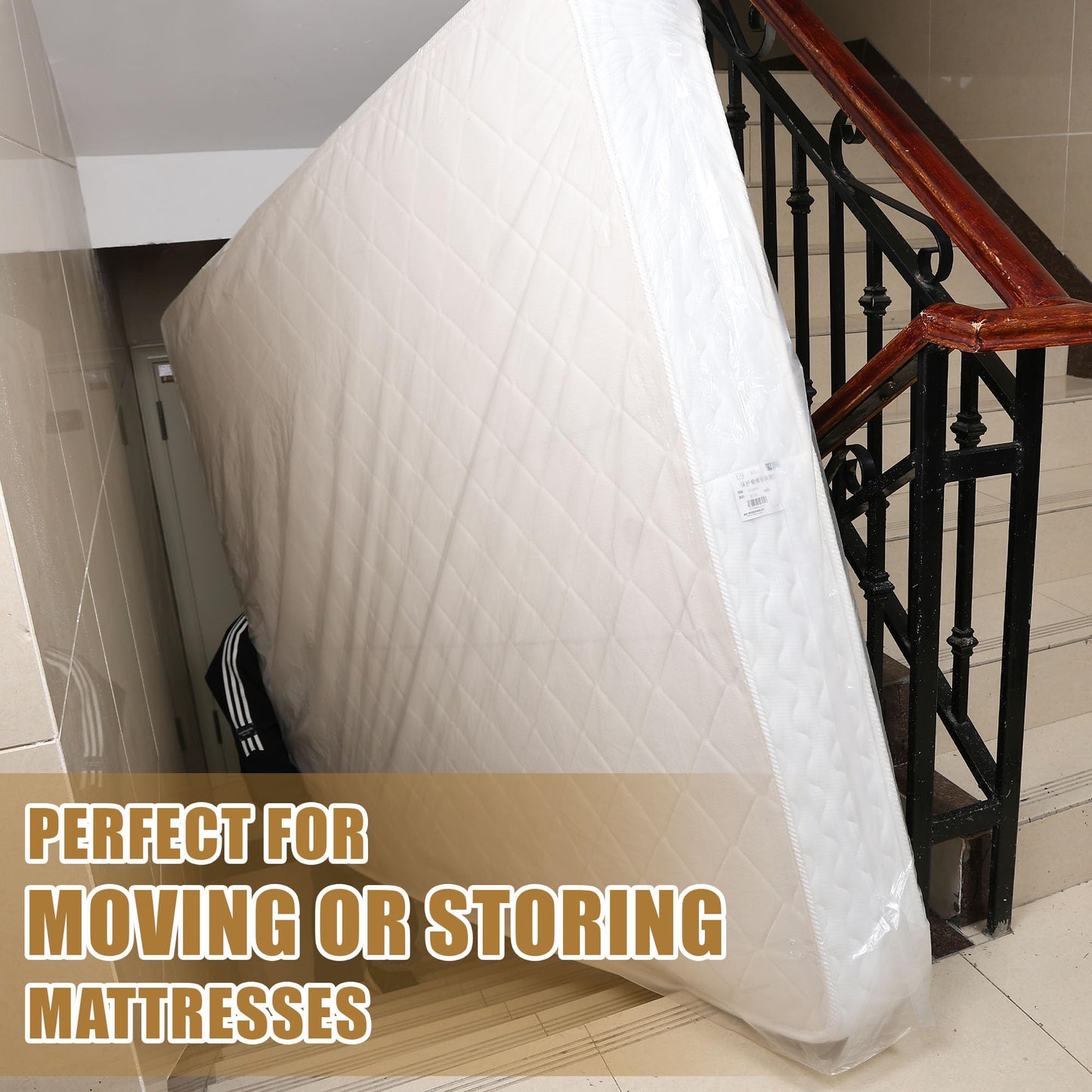 Single Mattress Cover for Moving Heavy Duty Mattress Bags for Storage