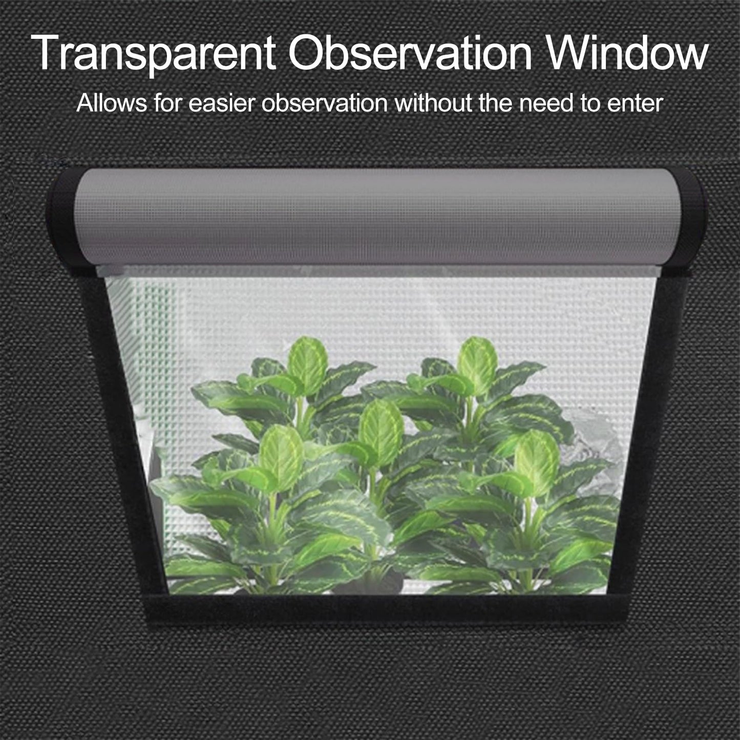 SunStream Hydroponic Grow Tent 32"x32"x64"(80x80x160cm) for Indoor Seedling Plant Growing, Water-Resistant LightProof 2.6x2.6 FT Small Mushroom Indoor