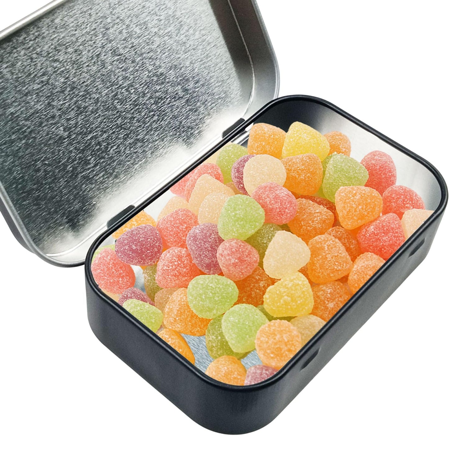 Fofuyim Rectangular Tins Container, 1Pcs Mini Metal Tin Can Candy Box