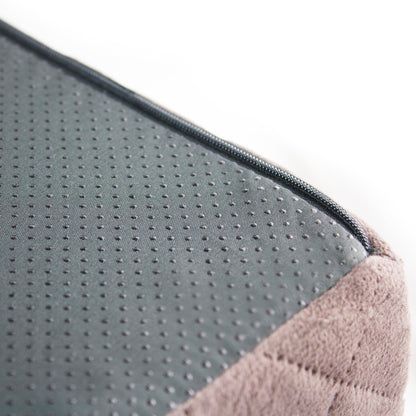 Homemate Tru-Boost Orthopaedic Support Armchair Booster Cushion Seat Chair Riser 45 x 45 x 10cm Washable Soft Quilted Velvet Feel Zipped Cover