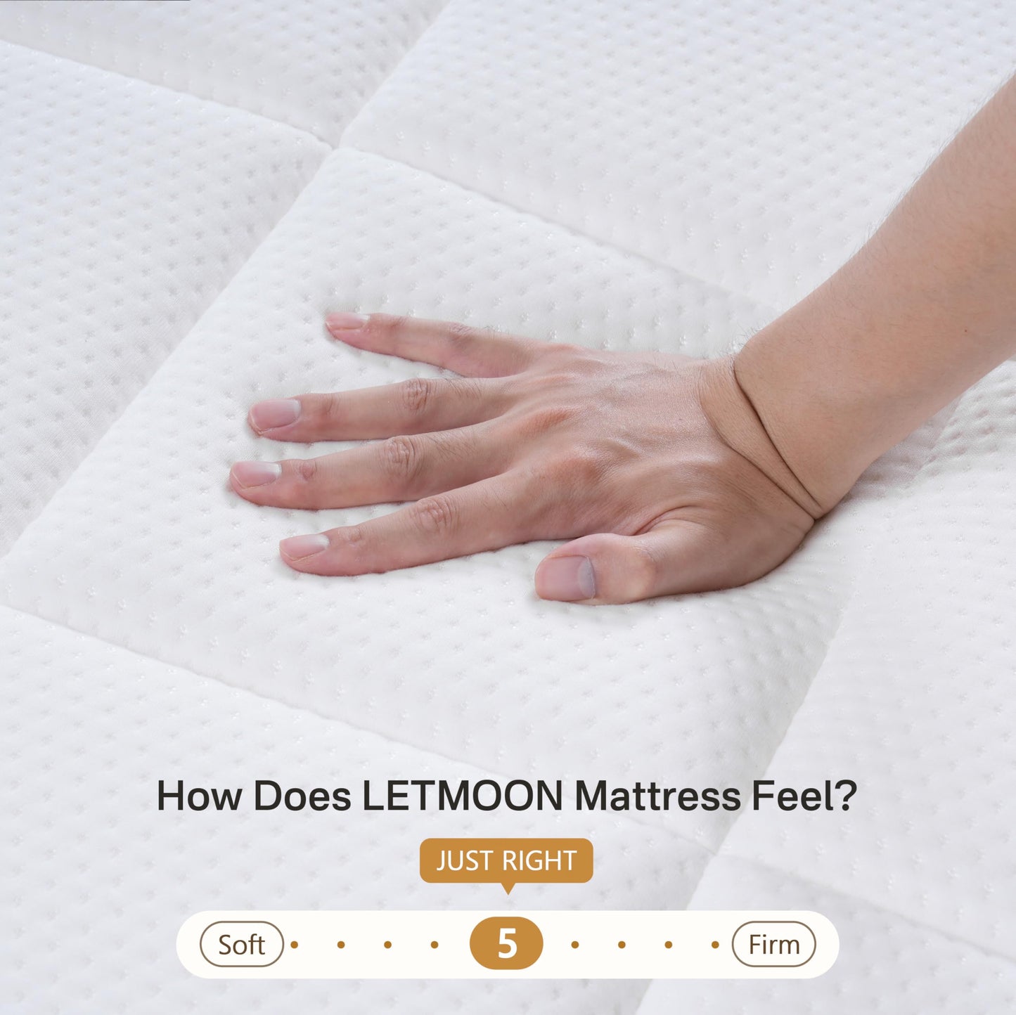 LETMOON Double Memory Foam and Pocket Sprung Hybrid Mattress