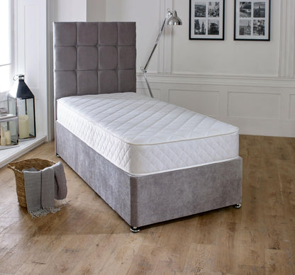 eXtreme comfort ltd Cooltouch Plus Diamond Essentials Foam Free Pinna-Coil Bonnell Innerspring Maximum Value Mattress Plush Feel, White, 18cms Deep,