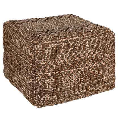 CAXUSD Tatami Floor Cushion Cover Thick Cotton Linen Square Seat Cover Indoor Seats Mat for Meditation Japanese Home Decor Woven Pouffe Cushion 15.75