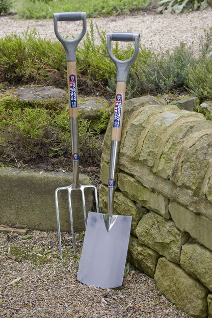 Spear & Jackson 1561BF Neverbend Stainless Border Fork, Blue