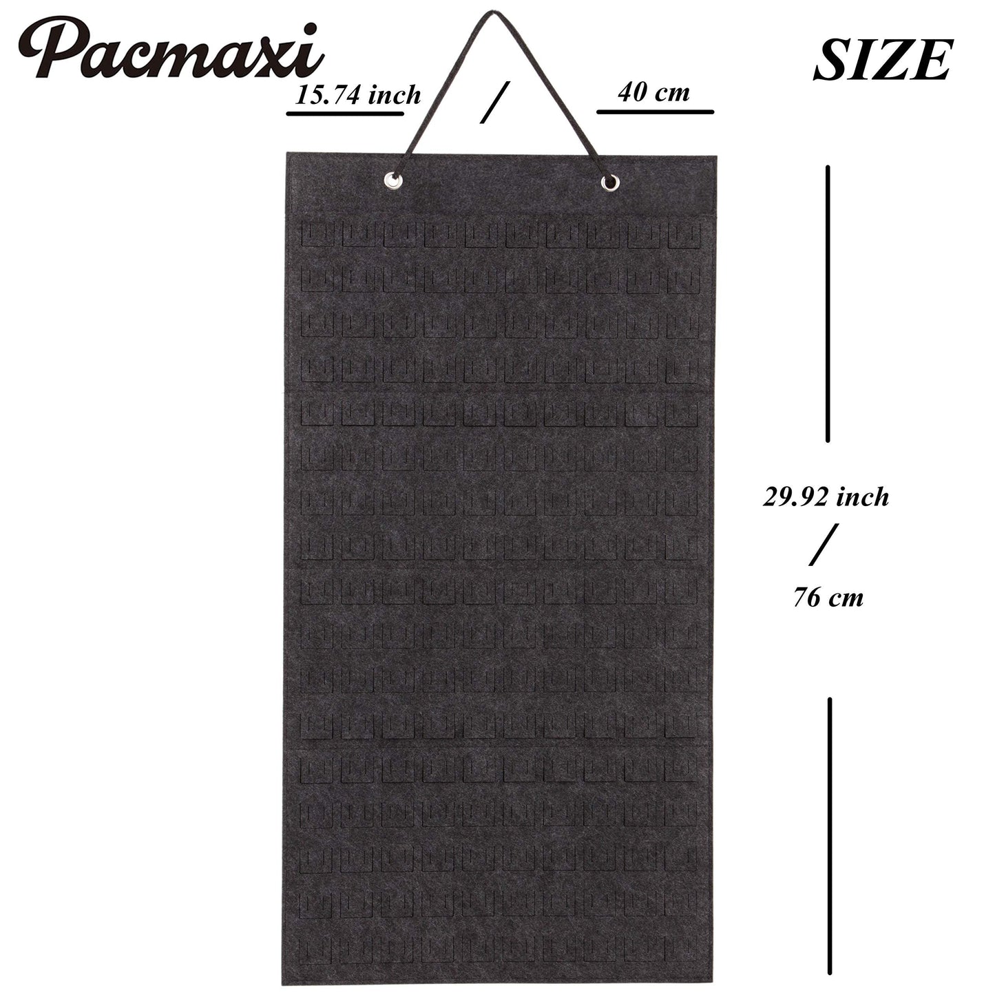PACMAXI Hanging Brooch Pin Organizer, Display Pins Storage Case, Brooch Collection Storage Holder, Holds Up to 170 Pins.(Not Include Any Accessories)