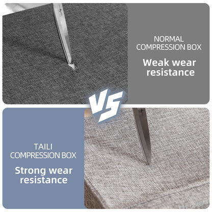 TAILI Vacuum Storage Bag with Box,40x42x25 cm 2 in 1 Space Saver for Duvets