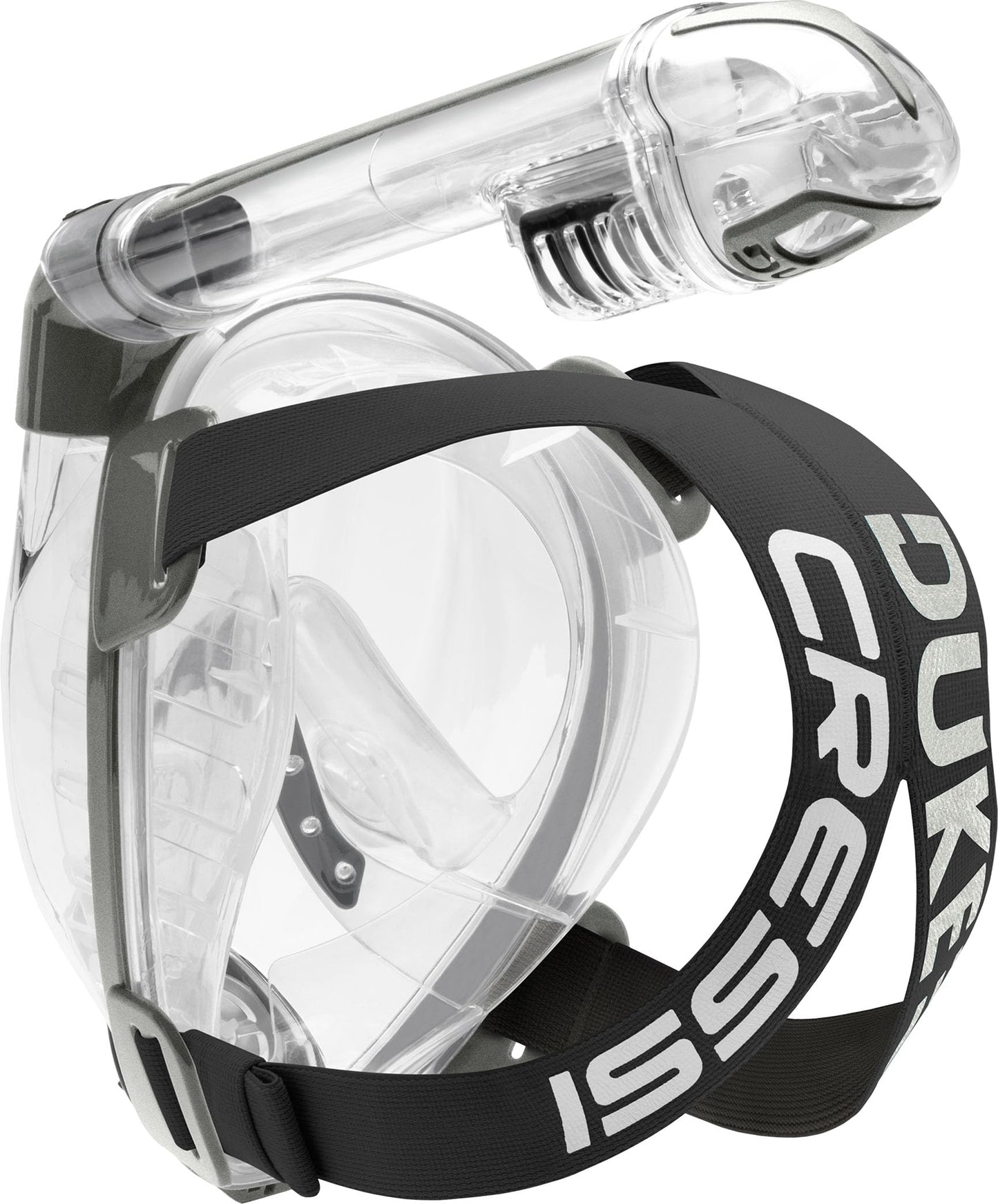 Cressi Duke Full Face Snorkel Dry Mask - Available in Standard Version or with Action Cam Holder, Adult Unisex