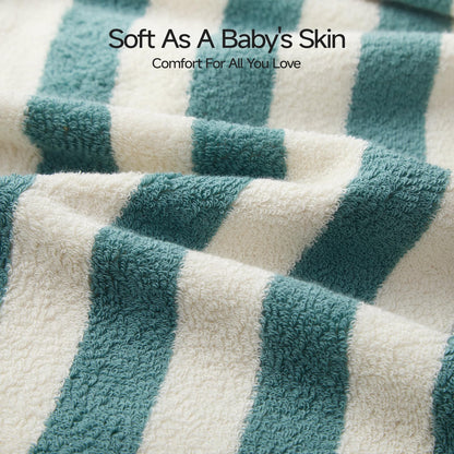 REDKISS 3 Pack Striped Hand Towels for Bathroom - 100% Cotton Decorative Hand Towel Set, 32x72cm, Soft Absorbent and Quick-Dry Towels for Bathroom