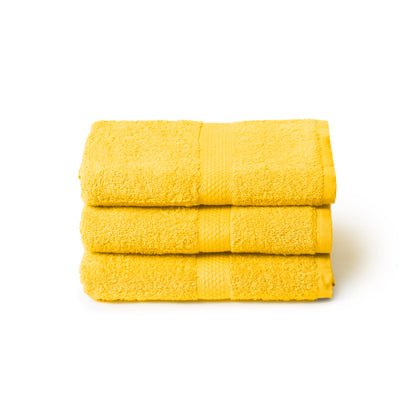 Caleffi 3X Large Bath Towel Set, 55x105cm, 100% Cotton Bath Set - Soft and Absorbent, Great for Bathroom, Face and Daily Use, Shower Towel