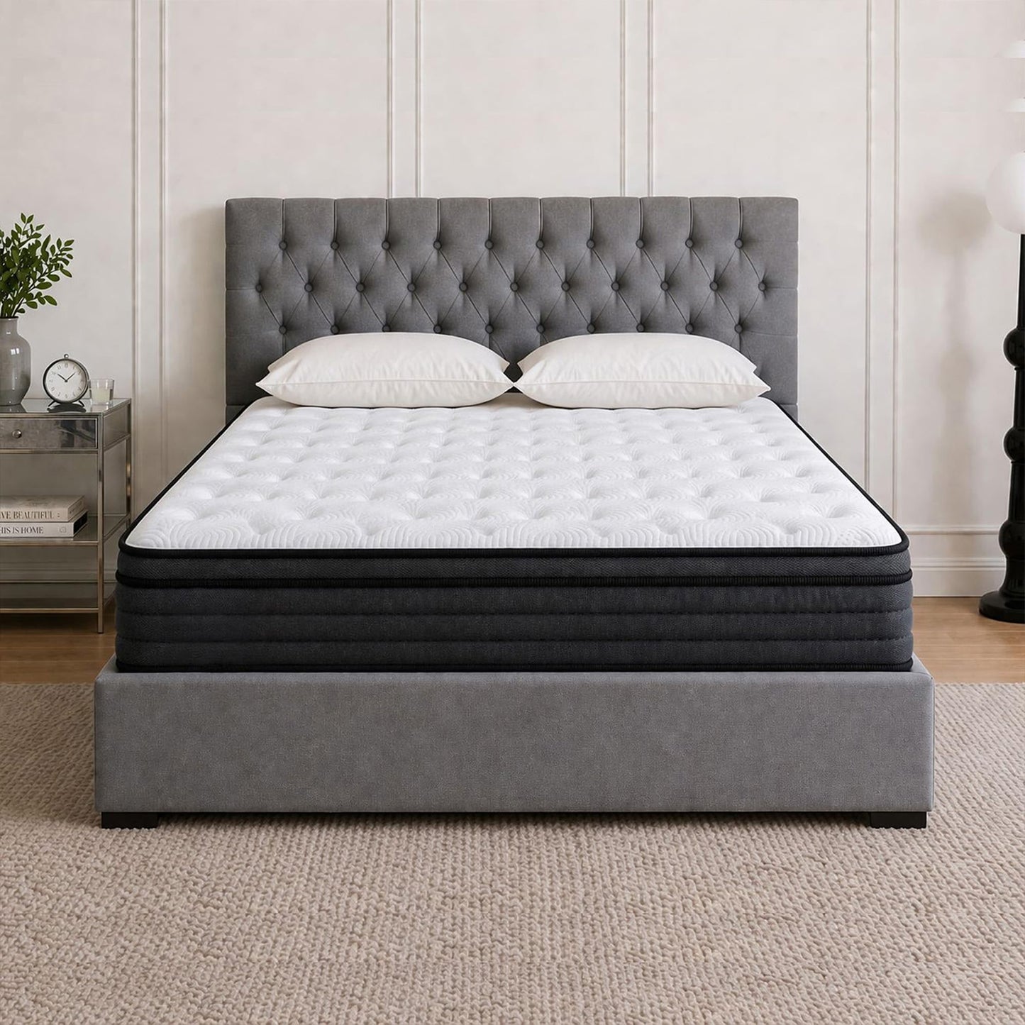 SANA SLEEP 4FT Small Double Mattress,9 Zone Orthopedic Small Double Mattress, Comfortable Home Pocket Spring Mattress
