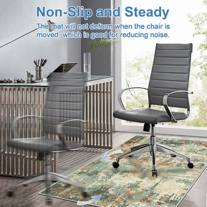 Capslpad Office Chair Mats for Hardwood Floor 90x120cm Non-Slip Modern Abstract Home Multi Purpose Chair Mat Low Pile Floor Protectors Computer Chair