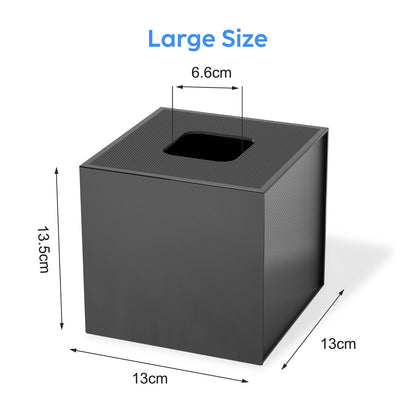 JiaWei Square Tissue Box, Made of 1600 g/m² Extra Strong Cardboard, 13 x 13 x 13.5 cm