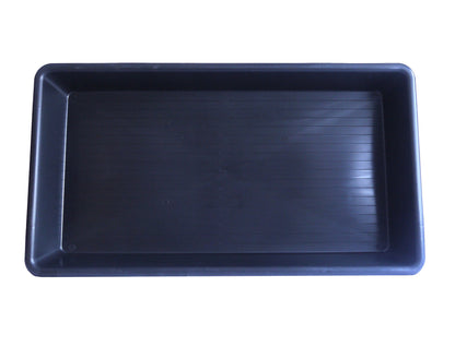 Britten & James 100 x 55cm Large Extra Deep Tray Black. Use in the garden, greenhouse, for hydroponics, oil drain tray, for muddy boots, litter tray