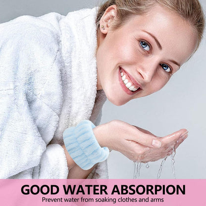 Fantasyon Microfiber Wrist Towels, Soft Absorbent Face Washing Bands