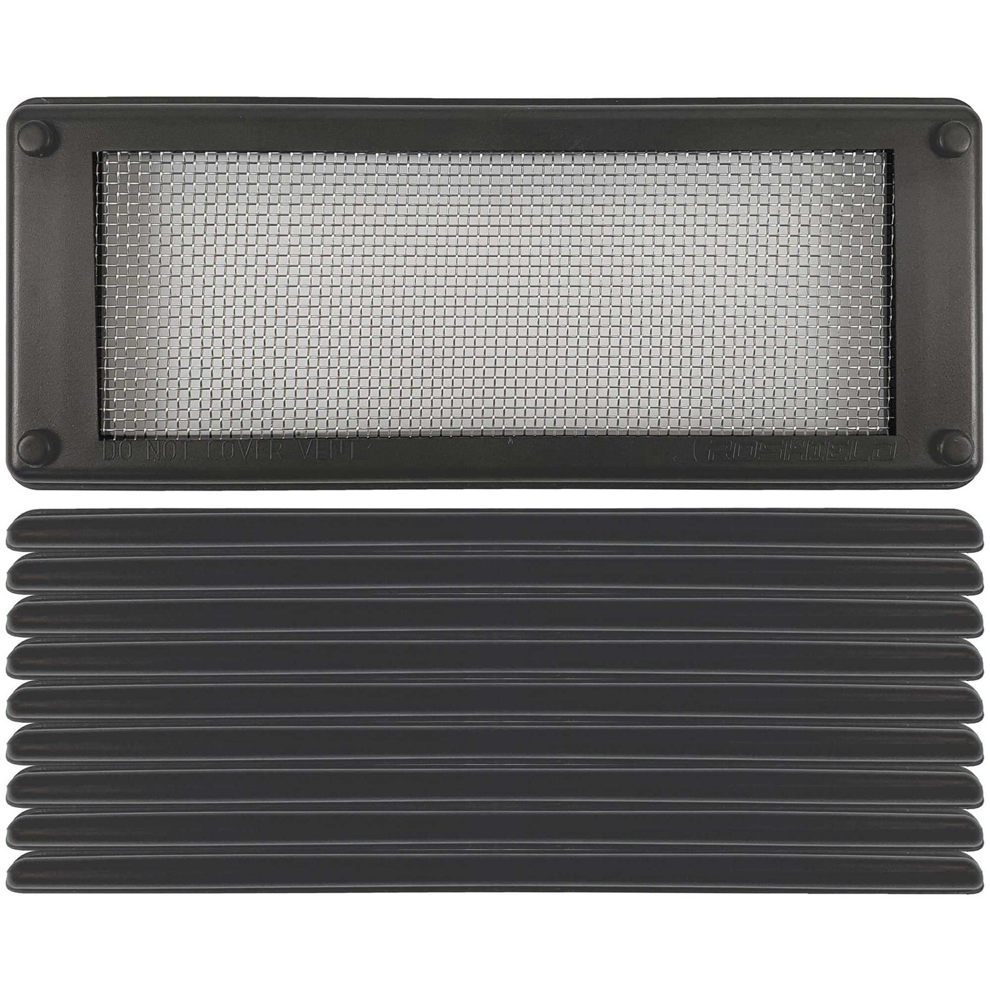 Roshield Pest Proofing Air Brick Mesh Vent Cover | Mouse Insect Rodent Control Prevention x 10 (Dark Grey, Standard)