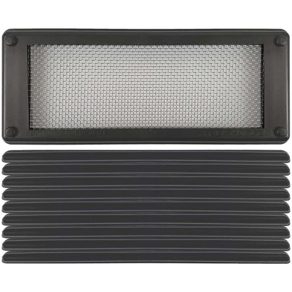 Roshield Pest Proofing Air Brick Mesh Vent Cover | Mouse Insect Rodent Control Prevention x 10 (Dark Grey, Standard)