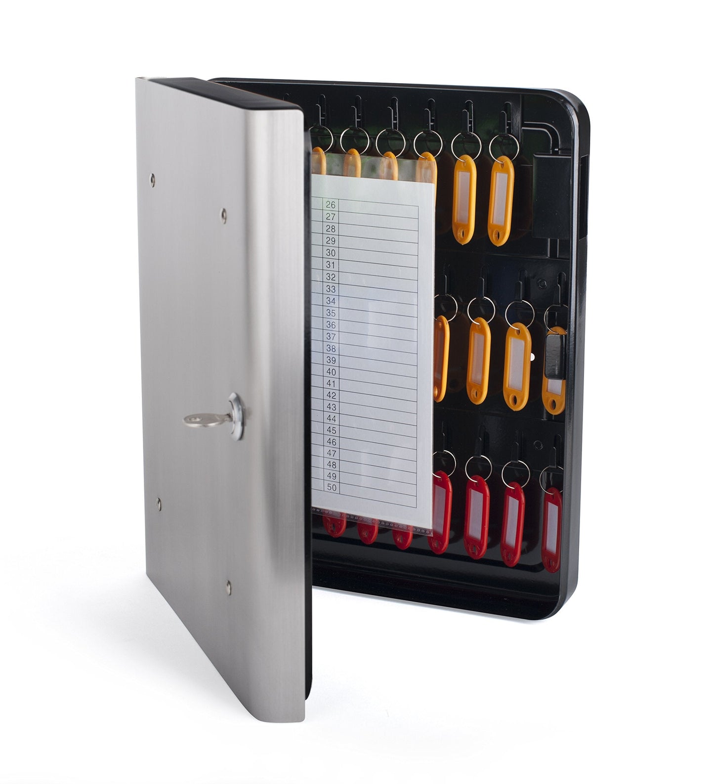PAVO -Premium Designer Key Cabiner, Key Safe with modern front for 54 keys, size : 25 × 7 × 30 cm - 8018567