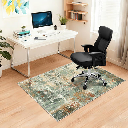 Capslpad Office Chair Mats for Hardwood Floor 90x120cm Non-Slip Modern Abstract Home Multi Purpose Chair Mat Low Pile Floor Protectors Computer Chair