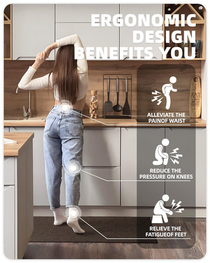 COLOR&GEOMETRY Kitchen Mats Non Slip Washable 43x120cm, Kitchen Rug, Kitchen Floor Mat, Kitchen Runner Absorbent, Easy to Clean, Carpet Runner Rugs