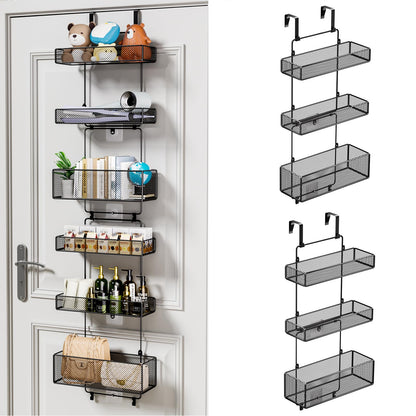HapiRm Over The Door Organizer - 6 Tier Separable Hanging Storage Organiser with 4 Hooks