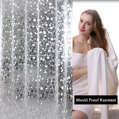Shower Curtains Mould Proof Resistant, 180 x 180 cm (71 x 71 Inch), Shower Curtain for Bathroom, Waterproof Heavy Duty Bathroom Curtains