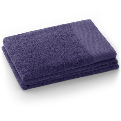 AmeliaHome 50x100 cm Towel 100% Cotton Absorbent Violet Purple Amari