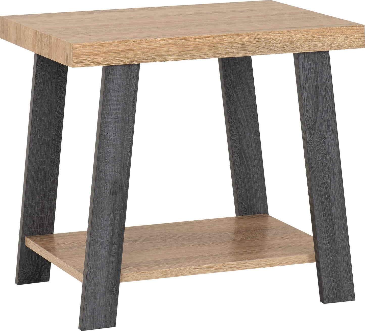 Seconique Eddie Side Table in Grey/Sonoma Effect