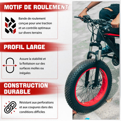 1PZ F3T-2X4 Fat Bike Tyre 20 x 4.0 for 20Inch Electric Mountain Bike Snow Bike Beach Bike 20x4.10 20x4.20 20x4.25 20x4.35 20x4.40 20x4.50