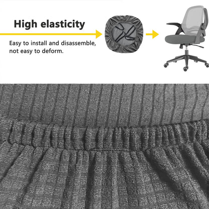FYTXSZ Office Chair Seat Cover Stretch Elastic Universal Fit Washable Slipcover Seat Protector for Desk Swivel Computer Chairs