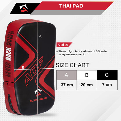 AQF Thai Kick Boxing Strike Curved Arm Pad MMA Focus Punch Shield Mitt - PRO Curved Pads Boxing Karate Training Equipment Muay Thai Hook & Jab Arm