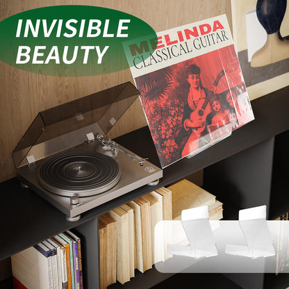 jinminamz Vinyl Mobile Holder, Storage Holder, Acrylic Vinyl Record Holder, Vinyl Display Stand, CD Holder Suitable for Discs, Books, Photo Frames