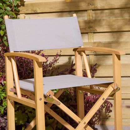 Rowlinson Ascot Folding Directors Chair - Slate Grey