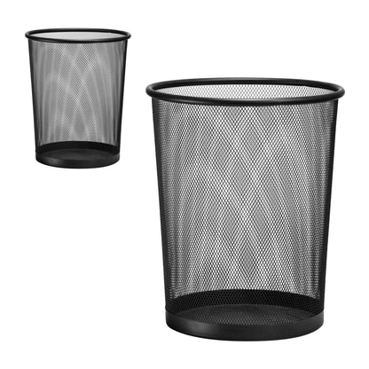 D.RECT Waste Paper Bin 19L - Office Paper Basket - XXL Black - Pack of 2