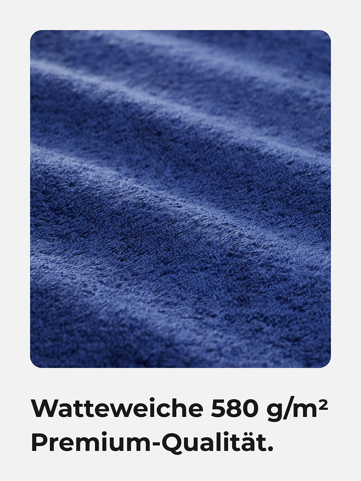 Sowel® Guest Towels 30 x 50 cm, 100% Organic Cotton, Premium Quality, Hand Towel Made in Portugal, Navy