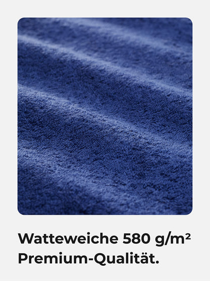 Sowel® Guest Towels 30 x 50 cm, 100% Organic Cotton, Premium Quality, Hand Towel Made in Portugal, Navy