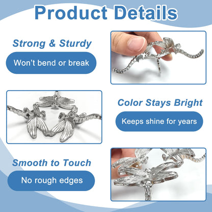 TUYOBG 2PCS Metal Crystal Ball Stand Silver, for Displaying Crystals