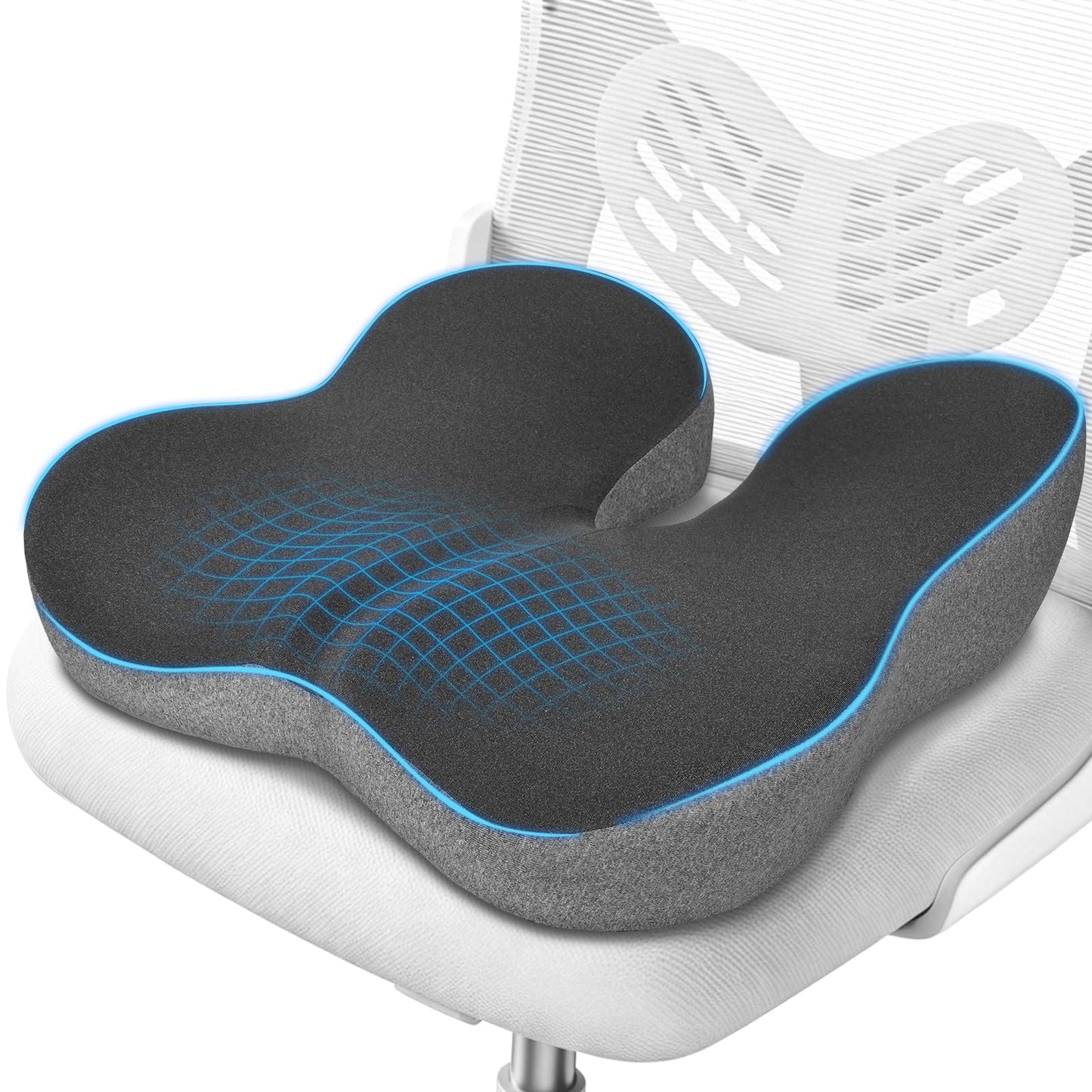 RaMokey Coccyx Cushion for Tailbone Pain, Memory Foam Seat Cushion