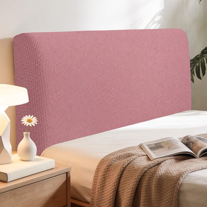Niuoppy Bed Headboard Cover Fully Wrapped, Stretch Head Board Covers for Single Bed, Beds Headboard Protector Dustproof and Cat Scratch-proof