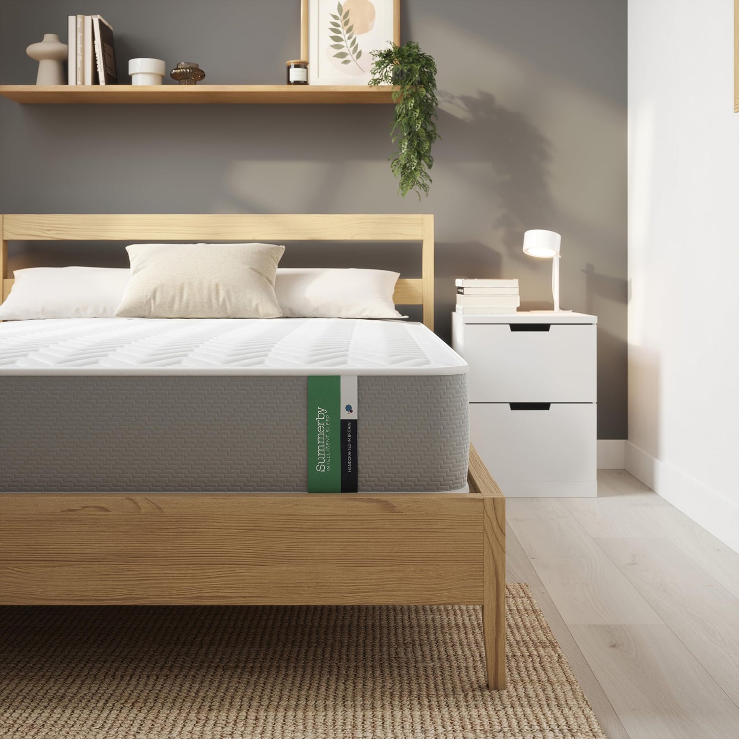 Summerby Sleep Small Double Mattress (122cm x 190cm), Comfort Foam & Coil Spring Hybrid Mattress, Comfy & Affordable Orthopaedic Mattress For Small