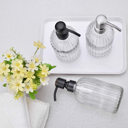 Leetcp Soap Dispenser, Dish Soap Dispenser, Bathroom Liquid Soap Dispenser, with Rustproof Stainless Steel Pump