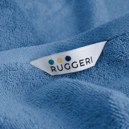 Ruggeri 4 Piece Guest Towel Set, 40x50 cm, Soft Cotton, Blue