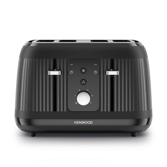 Kenwood Dawn Toaster, 4 Slot Toaster, Reheat, 5 Browning Settings, Defrost and Cancel Functions, Pull Crumb Tray, TFP09.?000BK, 1800W, Midnight Black