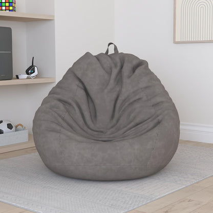 Nobildonna 3 ft Bean Bag Chair Cover (No Filler) for Adults and Kids 300L Extra Large Stuffed Animal Storage Bean Bag Washable Soft Premium Corduroy