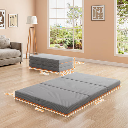 Vesgantti Folding Mattress Single 10CM Memory Foam Foldable Mattress