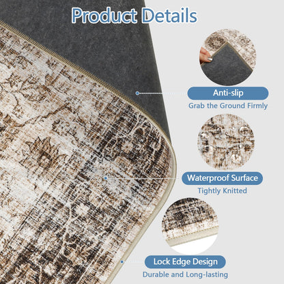 Office Chair Mat for Hardwood Floor, 120x150 cm Anti-Slip Computer Gaming Desk Mat, Multi-Purpose Floor Protector for Home Office Rolling Chair